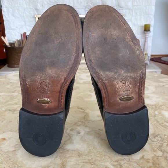 Aldo Romano Sicari Leather Wingtip Brogues Made in Italy - Picture 9 of 11